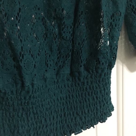 Annalee and Hope forest green lace top - Picture 3 of 5